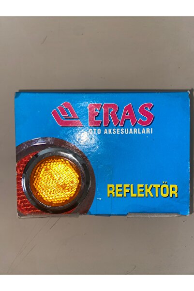 ERAS Kedi Gözü Reflektör 5cm Sarı Krom Çerçeveli (4 ADET)