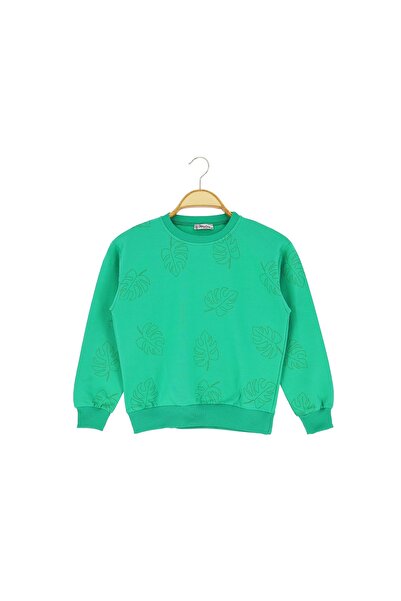 Atabay Kids Atabay Ki̇ds 155-01-25 Girl Bluz Leather Printed 2 Rope 4/8 Years Old