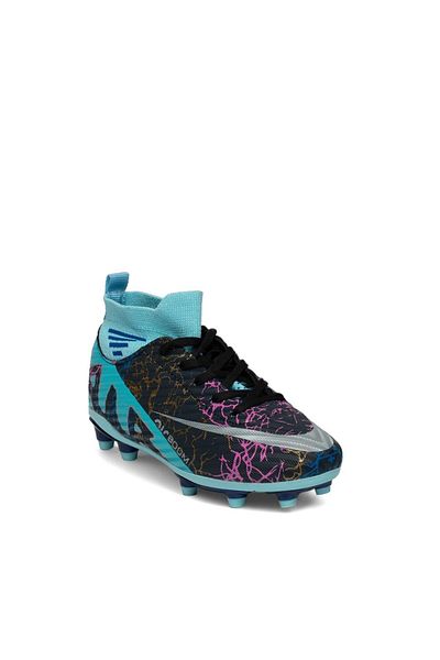 LALİGA Laliga 565 Navy Blue Turquoise Patterned Football Boots