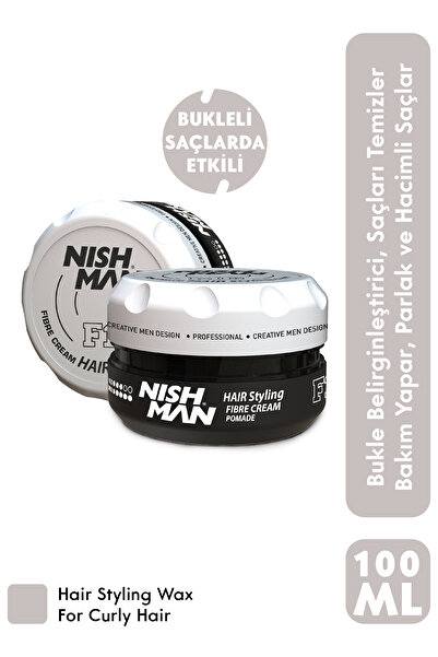 NISHMAN F1 Saç Şekillendirici Ve Bukle Belirginleştirici Bakım Yapan Wax 100 Ml