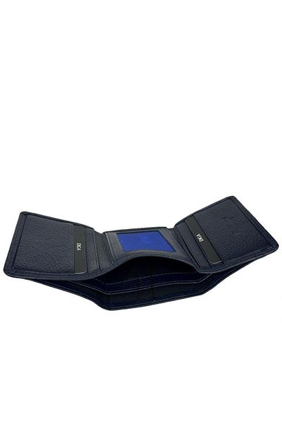 Cantayurdu Πορτοφόλι Diga 829 - Navy Blue Γνήσιο Δερμάτινο Τριών Επιπέδων