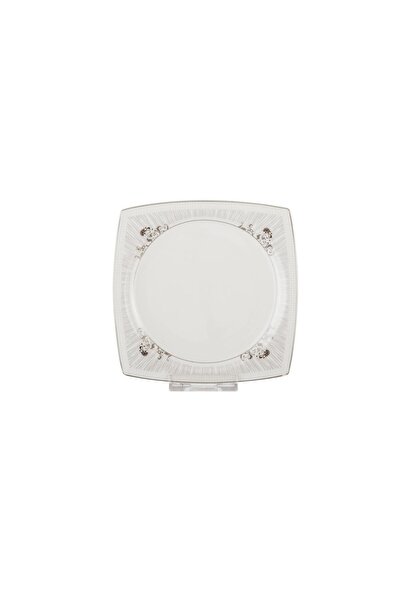 Dania A set of square porcelain dessert plates, 6 pieces