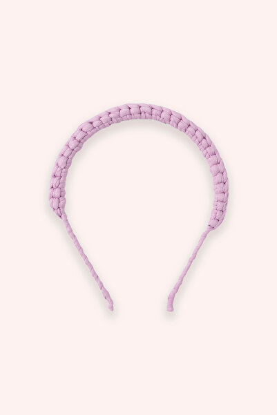 Panço Kız Çocuk Mor Örgü Taç