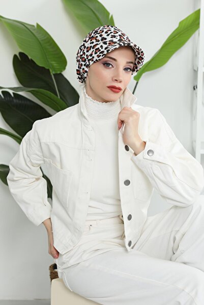 Aisha's Design Καπέλο με σχέδιο από χτενισμένο βαμβάκι - Μπόνε, B-73YD