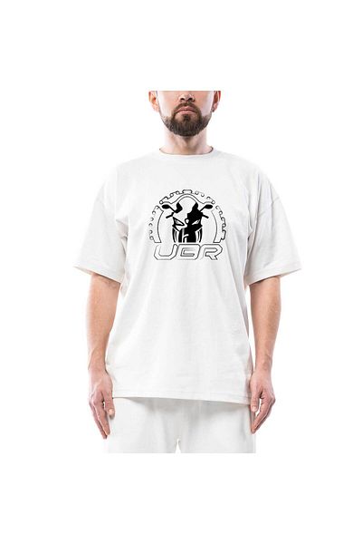 Z zepplin Yamaha R25 UBR Oversize Λευκό T-Shirt