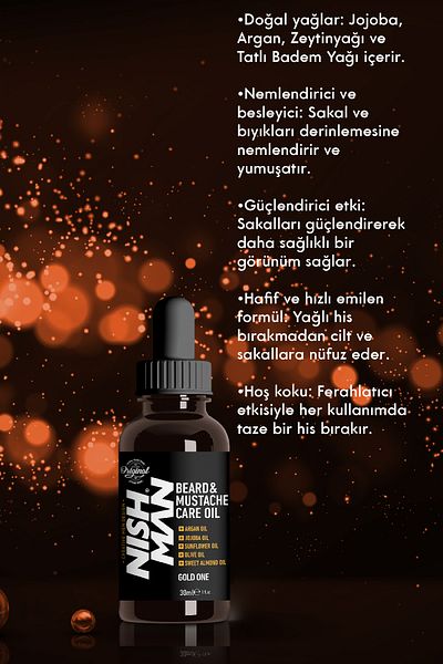 NISHMAN Beard Care Serum - Plumping and Revitalizing