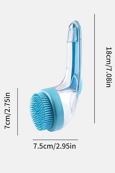 Tilbe Home 2-Pack Shampoo Tank Shower Hair Brush Soft Silicone Toothed Comb Body Care Massage Cat Comb