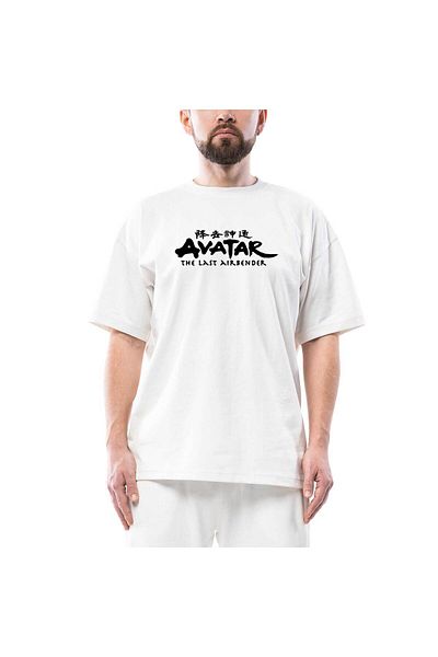 Z zepplin Avatar The Last Airbender Oversize Λευκό T-Shirt
