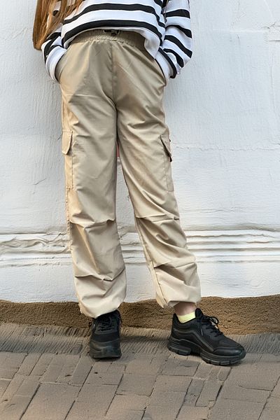 ANGELOS GIRLS Girl's Cargo Pocket Parachute Pants