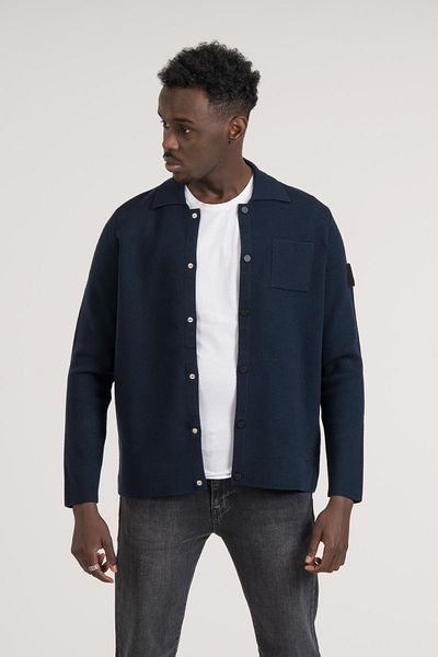 Giotelli Πουκάμισο με μονή τσέπη Slimfit Polyamide Blended Jacket με κολάρο και κουμπωτό κλείσιμο
