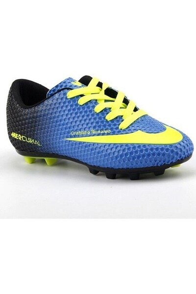 Walked Cizme de fotbal Walked 401 Blue Yellow fără șosete – Performanță confortabilă în fotbal