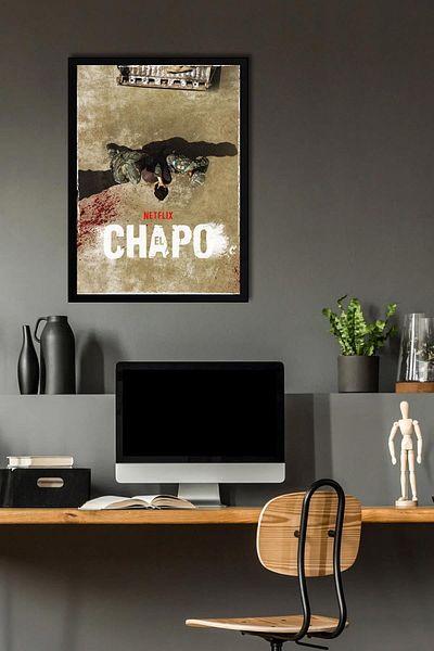 Saturn Pictură înrămată El Chapo - Pictură poster pentru afiș de serie
