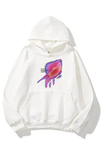 Trendiz Φούτερ Unisex Ungrateful Hoodie White