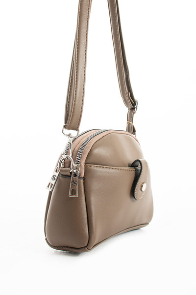 YOGII Maci Model Жіноча шкіряна сумка - Регульована сумка через плече з 4 відділеннями та магнітними застібками