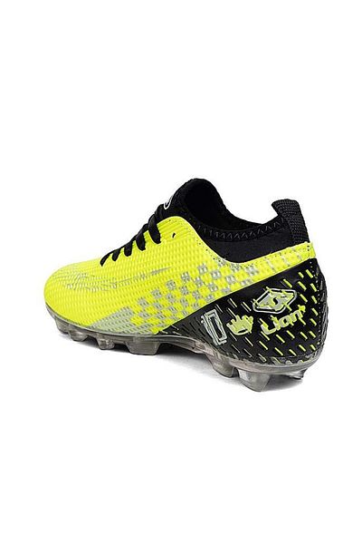 Lion 2022 Yellow Black Transparent Sole Kids Football Shoes