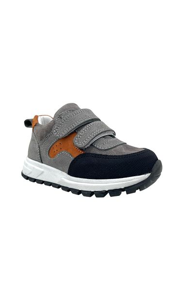 Nubebe Smoked Color Marmara Leather - Double Velcro Wide Fit Casual Shoes