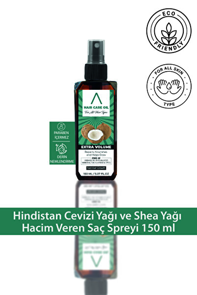 Aceso Naturals Hindistan Cevizi Yağı ve Shea Yağı Hacim Veren Saç Spreyi 150 ml