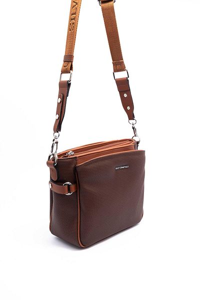 Silver Polo Silver & Polo Brown - Geantă de damă SP884 bronzată
