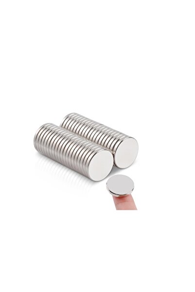 Hdg 10 adet Neodyum Mıknatıs Dekoratif Magnet Güçlü Çekim 12x1.5 mm