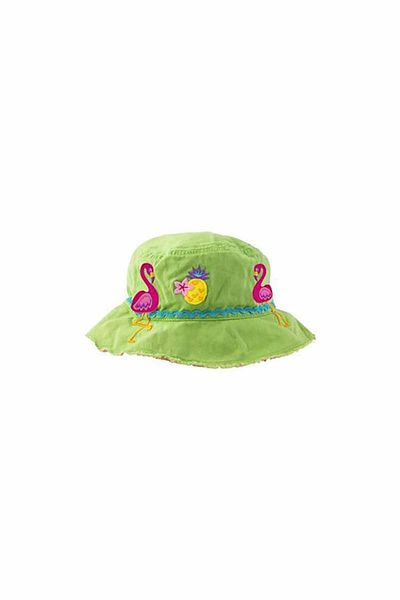 Stephen Joseph Green Flamingo Patterned Baby Girl Hat