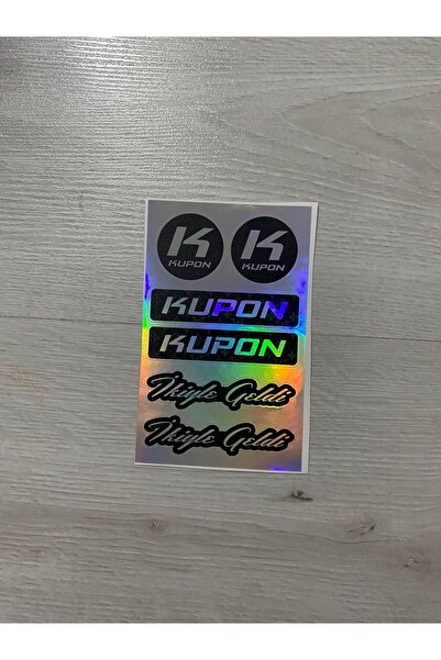 Genel Markalar Kupon Hologram Sticker 6'lı Premium Paket
