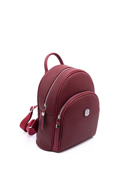 Silver Polo Silver & Polo Claret Red Sp1062 Women's Backpack