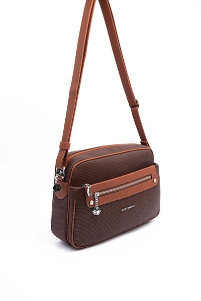 Silver Polo Silver & Polo Brown - Geantă de damă SP753 bronz