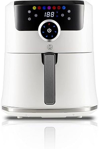 ALSAIF AL SAIF 6Liter 1800W Electric Air Healthy Fryer With Digital to Fry, White AL7404