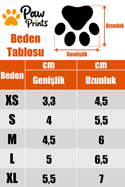 PawPrints Köpek Ayakkabısı - Suni Deri Köpek Ayakkabısı - Poliüretan Taban Köpek Ayakkabısı