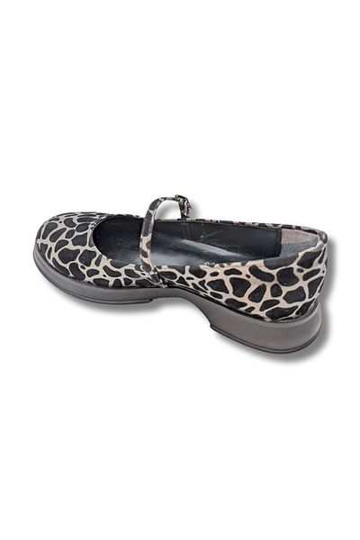ÇİĞDEM KUNDURA Allure - Balerini cu model leopard pentru femei, stilați și confortabili