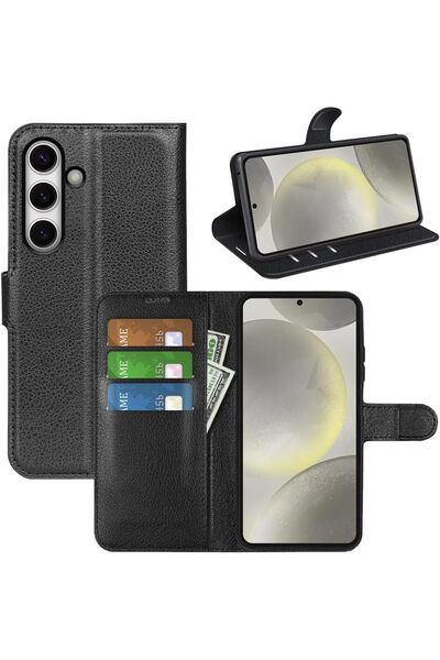 Rivor حافظة لهاتف سامسونج جالاكسي S24 FE مع غطاء واقٍ للكاميرا وحامل بطاقات و...