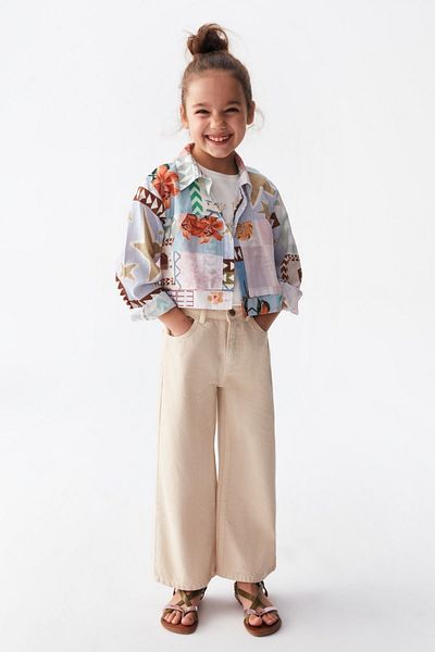 HAUSEkids 4-8 Age Name Wonderful Girl Child 3-Piece Set -Colorful-