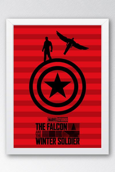 Saturn Pictură înrămată The Falcon and the Winter Soldier - Pictură poster Marvel