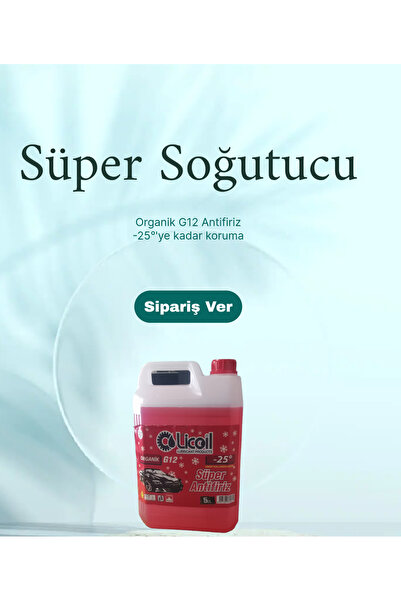 LİCOİL Licoil Antifriz -25c Kırmızı G12  Organik 5 L