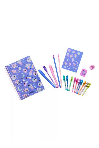 SMIGGLE مجموعة هدايا قرطاسية بحجم A5 مع دفتر ملاحظات