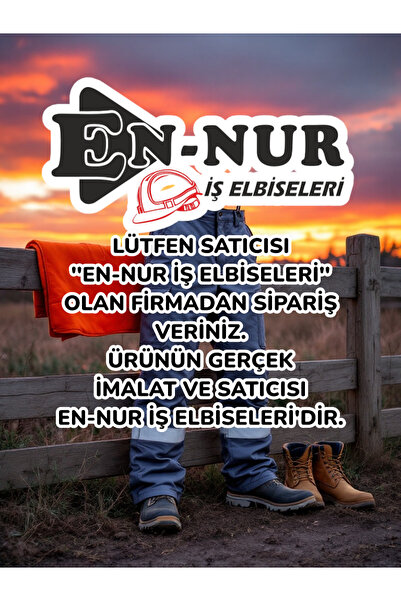 EN-NUR Yazlık Siyah Reflektörlü Iş Pantolonu