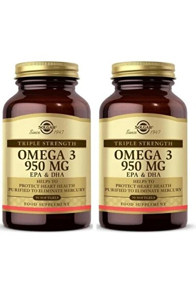 Solgar أوميغا 3 950 ملغ 50 كبسولة 2 قطعة