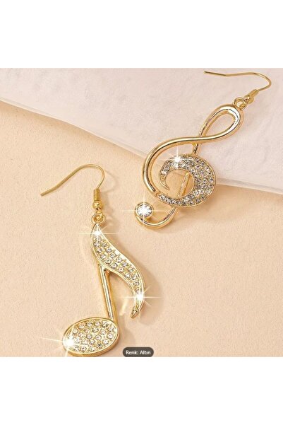 Dgt Luxury Y2K Music Themed Earrings, Ear Pin Stainless Steel