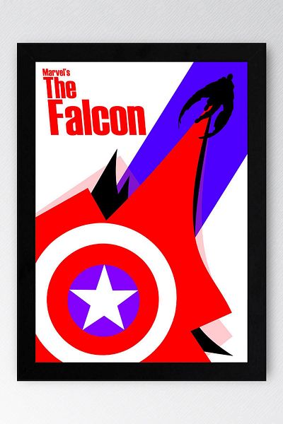 Saturn Pictură înrămată The Falcon - Pictură poster Marvel