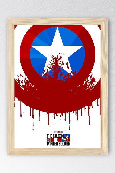 Saturn Pictură înrămată The Falcon and the Winter Soldier - Pictură poster Marvel