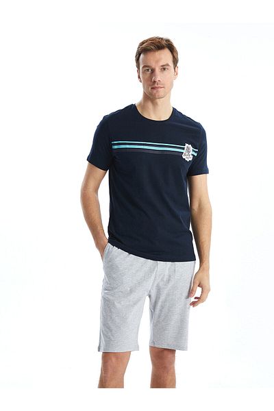 LC Waikiki Σετ ανδρικών πιτζάμες Standard Fit με σορτς