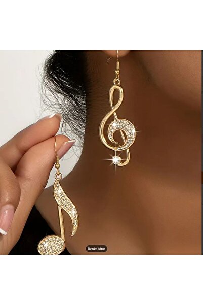 Dgt Luxury Y2K Music Themed Earrings, Ear Pin Stainless Steel