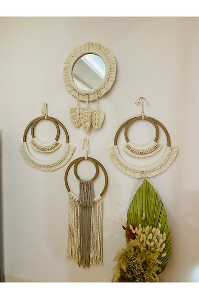 kattuna Bohemian Macrame Decoration Set of 4