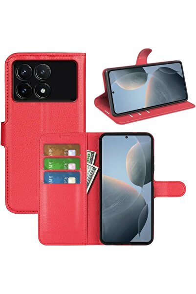 Rivor Xiaomi Poco X6 Pro Uyumlu Kılıf Kamera Korumalı Kapaklı Kartlıklı Cüzda...