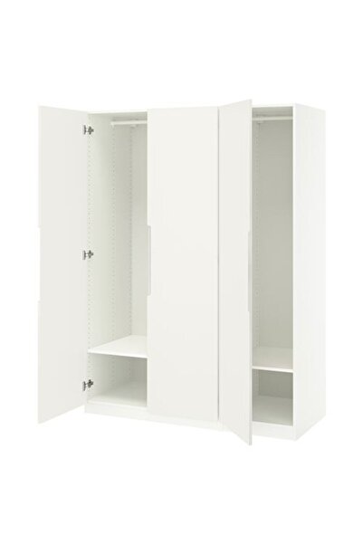 IKEA PAX/TONSTAD, PAX gardırop, beyaz-kırık beyaz, 150x60x201 cm