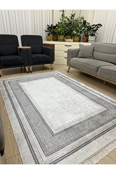 ALLGELSİN Yıkanabilir Kaymaz Taban Salon ve Oturma odası Halısı 4m² Dört Metr...