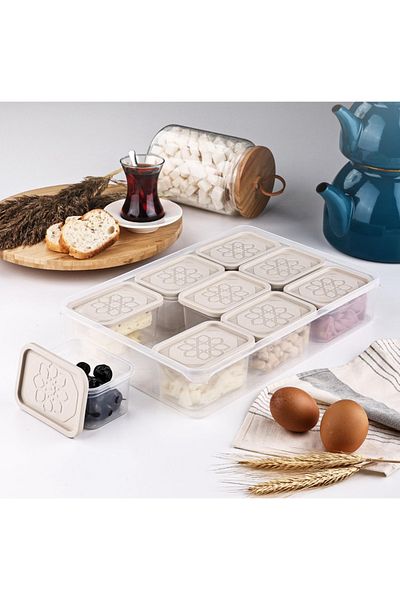 PANJI 20 Pieces Plastic Breakfast