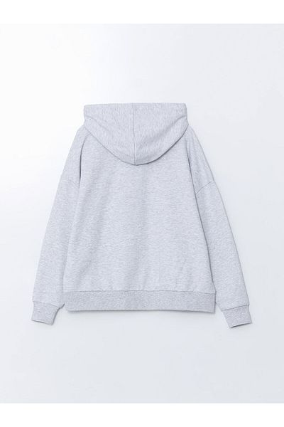 LC Waikiki Γυναικείο φούτερ με φερμουάρ Oversize με κουκούλα