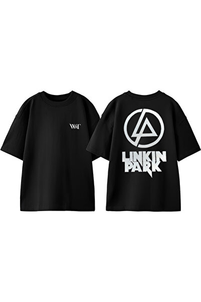 THEWERT Dizajn logotipa Linkin Parka Nazad Štampano Pamuk Crna Oversize kroj ...