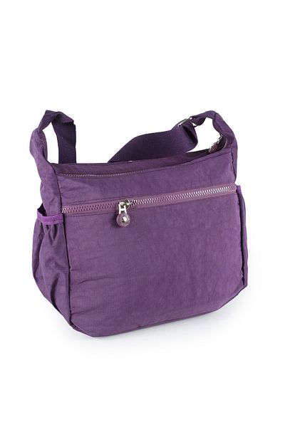 İMAKS Purple Crinkle Fabric - Geantă Messenger cu mai mulți ochi și umăr 116E